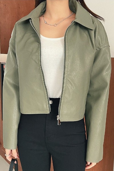 8seconds Fake Leather Two Buttons Short Jacket Black | Motorcycle