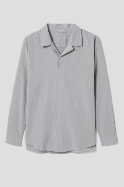 8seconds Collar Neck Long Sleeve Pullover Shirt Gray | Dress