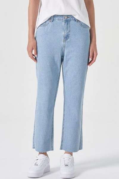 JUSTONE Cool Hidden Banding Stretch Wide Jeans | KOODING