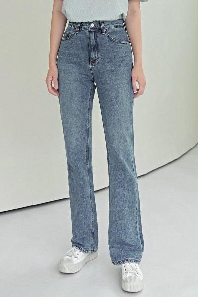 【BAON】Cocoi hidden banding wide denim pants JUSTONE Cool Hidden Banding Stretch Wide Jeans | KOODING