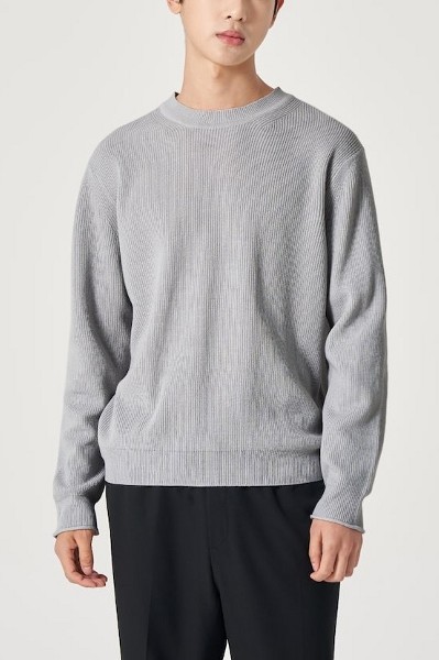 [COVERNAT]★LAMBSWOOL ARCH LOGO CREWNECK KNIT Covernat Unisex Lambs Wool Arch Logo Crew Neck Knit Green