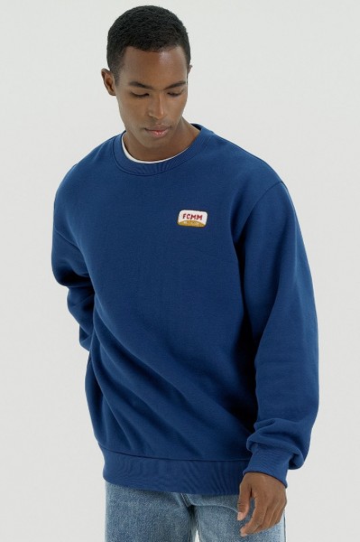 Covernat Unisex Small Curly Logo Rugby Sweatshirt Header