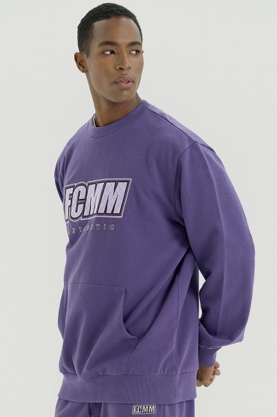 Covernat Unisex Oversized Small Authentic Logo Hoodie Ecru