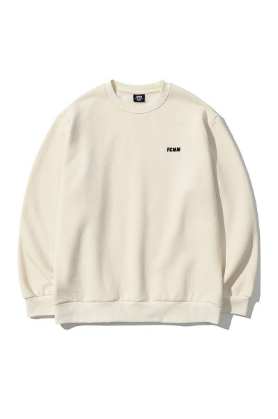 Matin Kim Big Logo Half Zip Sweatshirt In Black