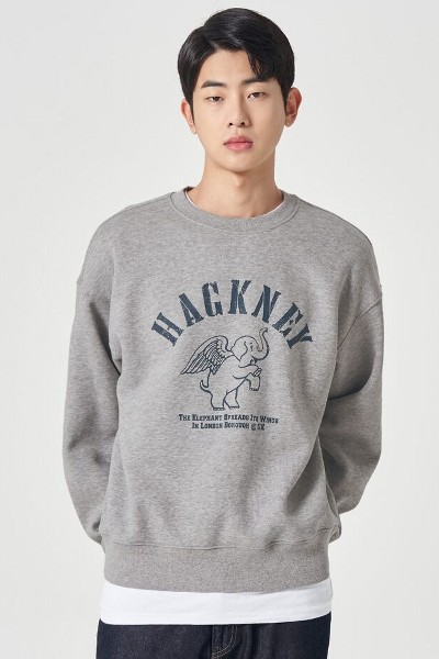 Covernat Unisex Small Authentic Logo Sweatshirt Beige