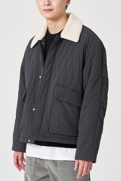 【I AM MARI】Shudalin quilted fur string short padding DSC0024-2_600x600_crop_center.