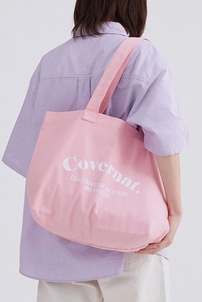 [COVERNAT]★Wool checke tote bag Covernat Wool Check Tote Bag Navy | Totes for Women | KOODING