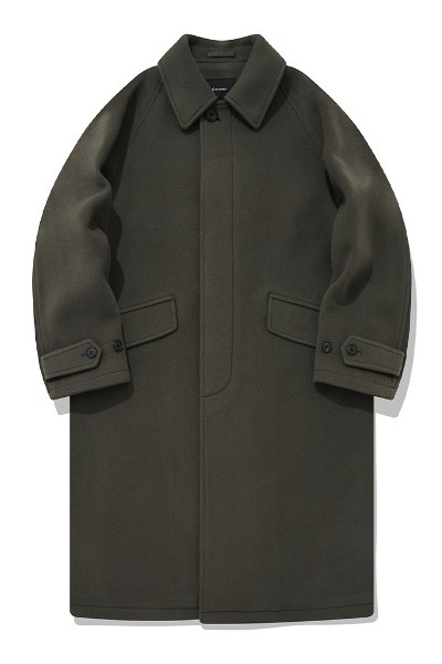 ジャケット・アウター Cornier WOOL DOUBLE CLOTH BALMACAAN COAT Super130_sWOOLLIGHTGABARDINEJA