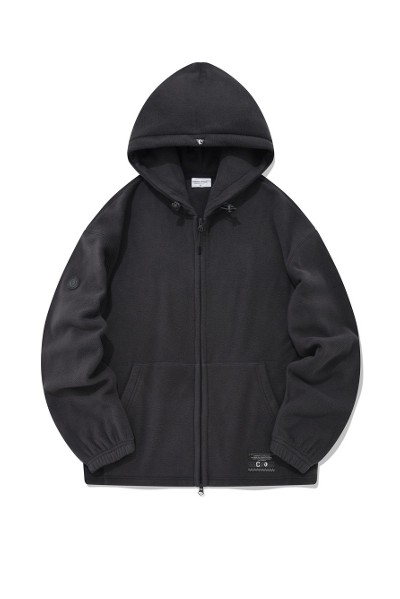 ☆COVERNAT☆REVERSIBLE COMFY BOA HOODIED ZIP-UP JACKET★ Covernat Unisex Boa Hoodie Zipup Black | Hooded for Men
