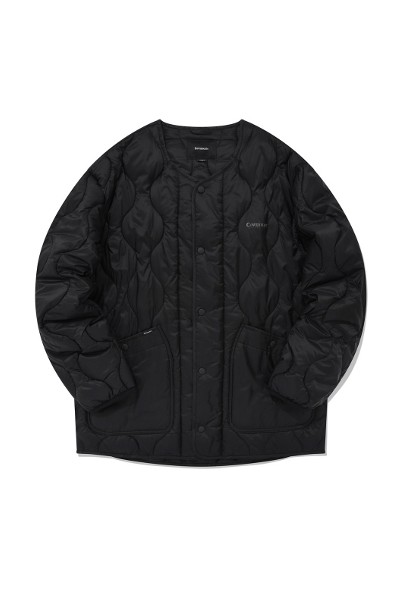 ダウンジャケット・コート COVERNAT Women's Collarless Quilted Jacket Olive CO2404JK72O COVERNAT Women's Collarless Quilted Jacket Olive CO2404JK72O