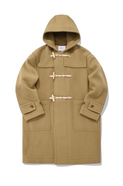 [COVERNAT]★WOO DUFFLE COAT Covernat Unisex Wool Half Duffle Coat Black | Coats for