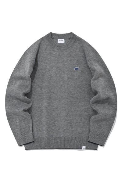 Covernat Unisex Middle C Logo Crew Neck Knit Sky Blue