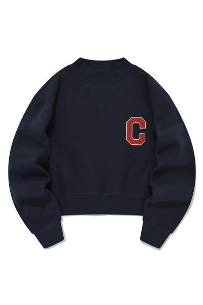 [COVERNAT]★LAMBSWOOL C LOGO CREWNECK KNIT MUSINSA | COVERNAT Middle C logo crewneck knit black
