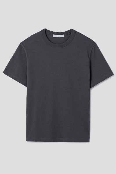 OLZEN Oliver Pocket Long Sleeve Tee Shirt Gray | Crewneck