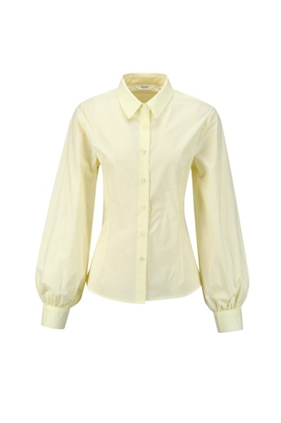 KIRSH Collection Shirring Short Sleeve Shirt Beige | Collared