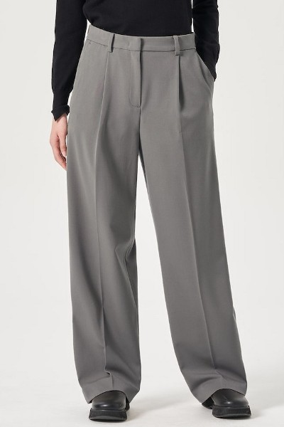 JUSTONE Two-way Fit Wide Banding Slacks | KOODING