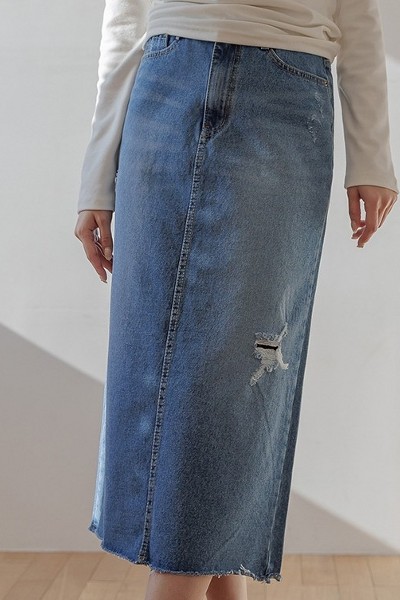 【BAON】Koudei flared banding long skirt TWEE Philio Banded Pintuck Flare Long Skirt | KOODING