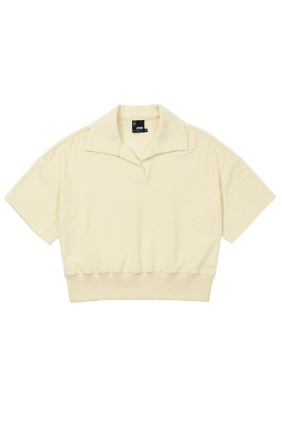 ★23SS★【COVERNAT】★Seersucker zip-up collar T-shir.t★ Covernat Unisex Seersucker Zipup Collar Tee Shirt Navy