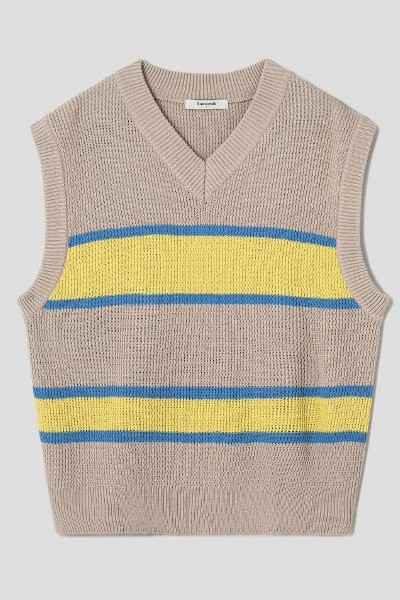 トップス Matin Kim HOODY POINT LOGO KNIT VEST HOODY POINT LOGO KNIT VEST FOR WOMEN IN BLACK – Matin Kim