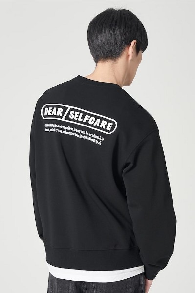 スウェット・トレーナー COVERNAT Small Authentic Logo Man to Man Navy Covernat Unisex Small Authentic Logo Sweatshirt Blue