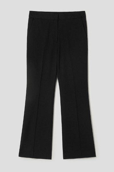 8seconds Poly Three Tucks Wide Slacks Black | Wide for Women