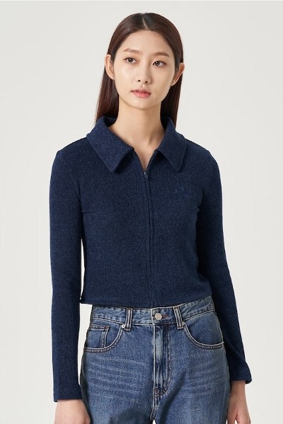 試着のみ【(NEW)MIX COLLARED CARDIGAN】サイズ0(M) 試着のみ【(NEW)MIX COLLARED CARDIGAN】サイズ0(M) 試着のみ