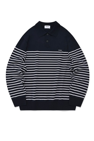 [COVERNAT]★24FW★韓国人気★BASIC C LOGO STRIPE LONG SLEEVE COVERNAT]☆24FW☆韓国人気☆BASIC C LOGO STRIPE LONG SLEEVE