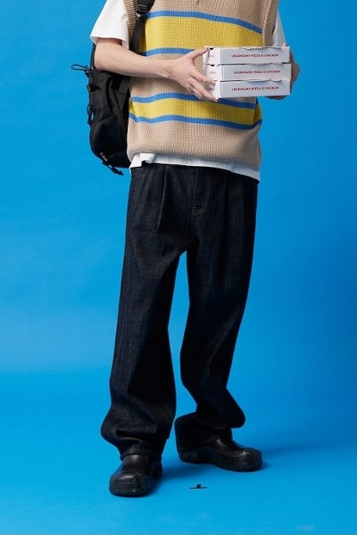 デニム・ジーパン COVERNAT Denim Cargo Jogger Pants Black CO2303PT17BK Covernat Denim Cargo Jogger Pants Black | Relaxed for Men