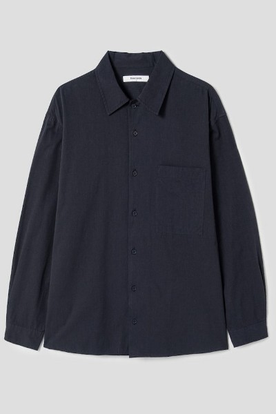 【KOOLOSET】Mood Wrinkle Half Shirt Men's Weathered 2-Tone Blue KDN Fashion Polo – Kool Deadwood