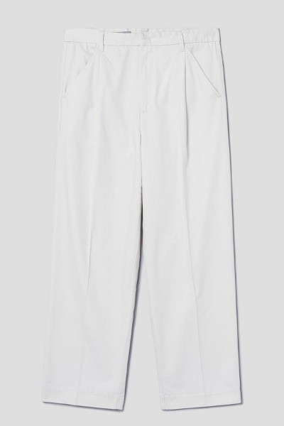 【2plan】Near one tuck cotton pants 8seconds One Tuck Wide Linen Pants Sky Blue | Wide for Women