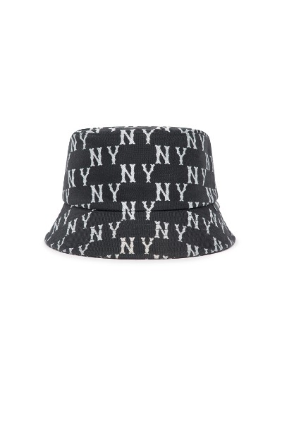 MLB Korea Unisex Classic Monogram Bucket Hat NY Yankees Beige