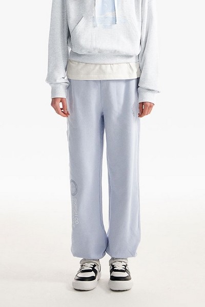 KIRSH Doodle Cherry Circle Logo Jogger Pants Sky | Joggers