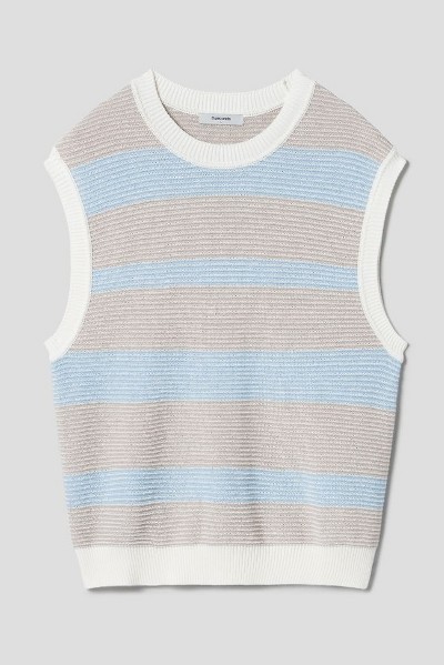 8seconds Mesh Knit Vest Lavender | Vests for Men | KOODING