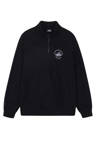 Matin Kim Pigment Dying Logo Hoody In Charcoal | Sweatshirts