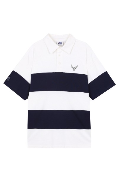 Kodak Apparel Unisex Stripes Semi Oversized Short Sleeve Tee