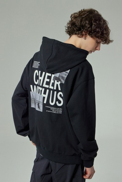 ★★COVERNAT★★ Henry neck string sweatshirt oatmeal CO2303 Covernat Unisex Henry Neck String Sweatshirt Oatmeal