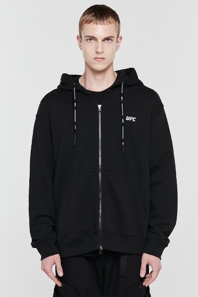 [COVERNAT]★HEAVY OXFORD HOODIE JACKET Covernat Unisex Heavy Oxford Hoodie Jacket Black | Hooded