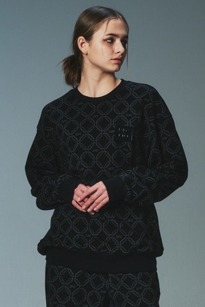 [COVERNAT]★25SS★韓国人気★SMALL AUTHENTIC SWEATSHIRT Covernat Unisex Small Authentic Logo Sweatshirt Blue