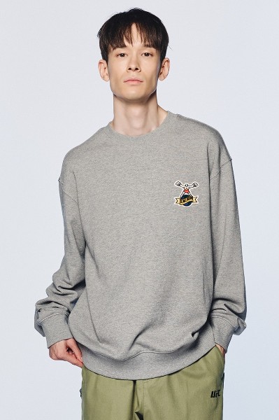 KIRSH Collection Utopia Graphic Hoodie Melange Gray