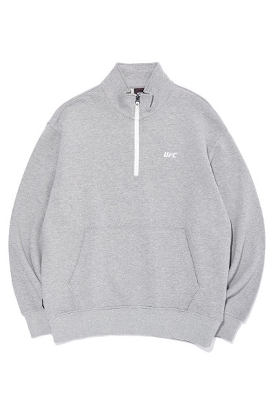 スウェット・トレーナー COVERNAT Small Curly Logo Rugby Man to Man Header Grey Covernat Unisex Small Curly Logo Rugby Sweatshirt Header