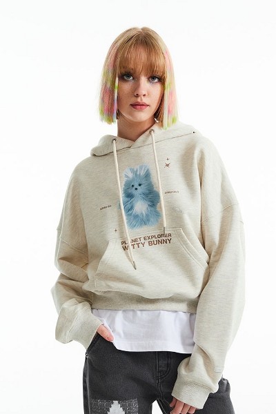 Kodak Apparel Unisex Kodacolor Semi Oversized Anorak Beige