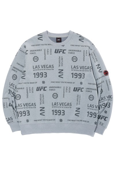 Covernat Unisex Retro Lettering Sweatshirt Navy