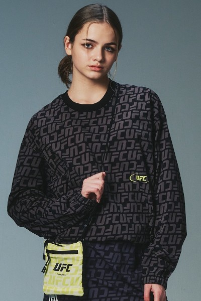 Covernat Unisex Comfort Logo Varsity Sweatshirt Melange Gray