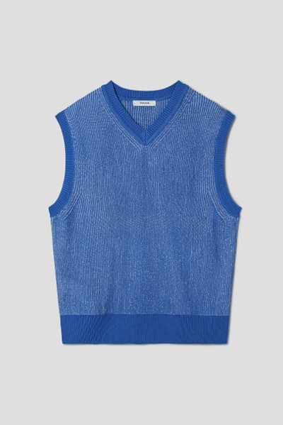 8seconds Mesh Knit Vest Beige | Vests for Men | KOODING