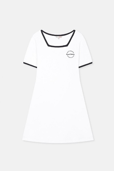 BLANC-CHIC X-strap Velvet Dress | KOODING