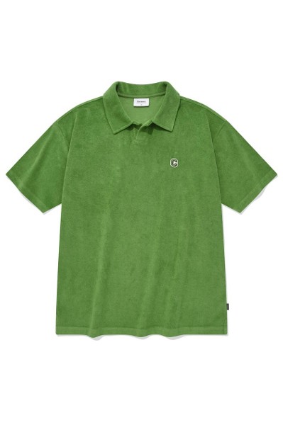 ココ様2点 8seconds Textured Open Collar Half Sleeve Tee Shirt Ash