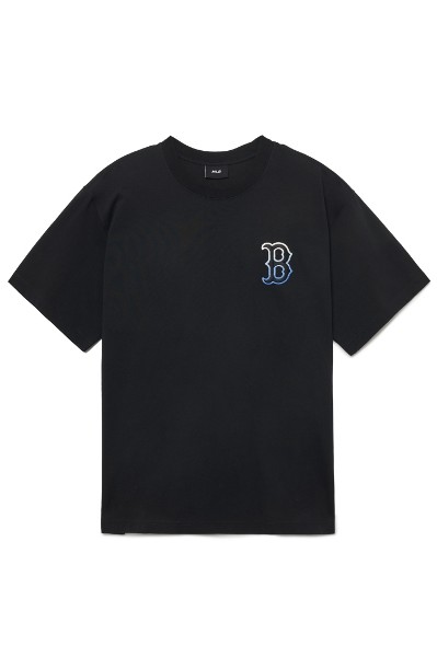 MLB Korea Unisex Monotive Oversized Short Sleeve Tee Shirt NY Yankees Black