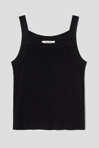 ★2023SS新作★KIRSH X GALS★RIBBON HALTERNECK SLEEVELESS KIRSH Ribbon Halter Neck Sleeveless Tee Shirt Black | Tank