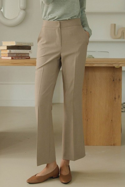 8seconds Poly One Tuck Wide Pants Beige | Wide for Women