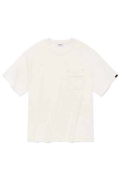 8seconds Pocket Short Sleeve Tee Shirt Light Gray | Crewneck